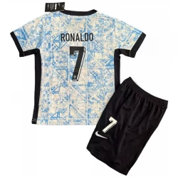 Dětské Cristiano Ronaldo #7 Fotbalové Dresy Portugalsko Mistrovství Evropy 2024 Venkovní Dres Komplet
