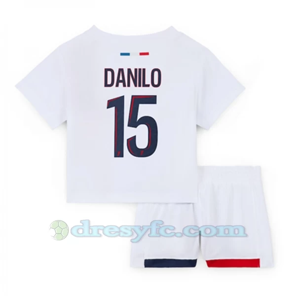 Dětské Danilo #15 Fotbalové Dresy Paris Saint-Germain PSG 2024-25 Venkovní Dres Komplet