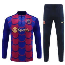 Dětské FC Barcelona Tréninkový Mikina Komplety 2024-25 Červená Modrá Camo