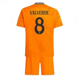 Dětské Federico Valverde #8 Fotbalové Dresy Real Madrid 2024-25 Venkovní Dres Komplet