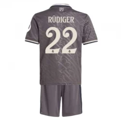 Dětské Fotbalové Dresy Antonio Rudiger #22 Real Madrid 2024-25 HP Alternativní Dres Komplet