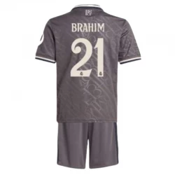 Dětské Fotbalové Dresy Brahim #21 Real Madrid 2024-25 HP Alternativní Dres Komplet