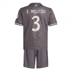 Dětské Fotbalové Dresy E.Militao #3 Real Madrid 2024-25 HP Alternativní Dres Komplet