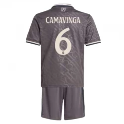 Dětské Fotbalové Dresy Eduardo Camavinga #6 Real Madrid 2024-25 Alternativní Dres Komplet