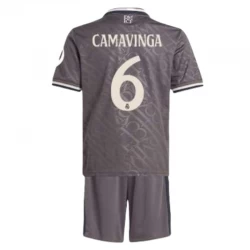 Dětské Fotbalové Dresy Eduardo Camavinga #6 Real Madrid 2024-25 HP Alternativní Dres Komplet