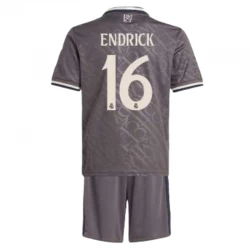 Dětské Fotbalové Dresy Endrick #16 Real Madrid 2024-25 Alternativní Dres Komplet