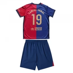 Dětské Fotbalové Dresy FC Barcelona Lamine Yamal #19 2024-25 Domácí Dres Komplet