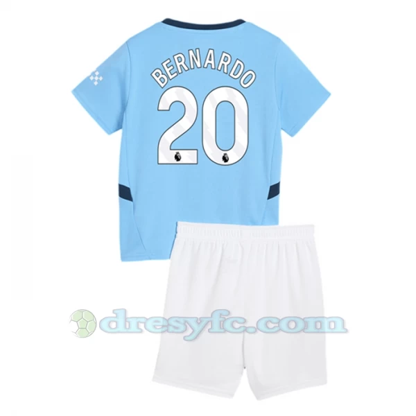 Dětské Fotbalové Dresy Manchester City Bernardo Silva #20 2024-25 Domácí Dres Komplet