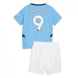 Dětské Fotbalové Dresy Manchester City Erling Haaland #9 2024-25 Domácí Dres Komplet