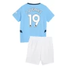 Dětské Fotbalové Dresy Manchester City J. Alvarez #19 2024-25 Domácí Dres Komplet