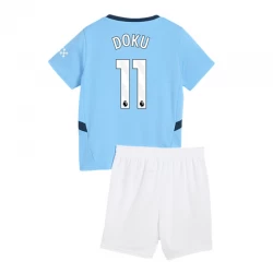 Dětské Fotbalové Dresy Manchester City Jérémy Doku #11 2024-25 Domácí Dres Komplet