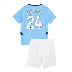 Dětské Fotbalové Dresy Manchester City Josko Gvardiol #24 2024-25 Domácí Dres Komplet