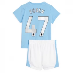 Dětské Fotbalové Dresy Manchester City Phil Foden #47 2023-24 Domácí Dres Komplet
