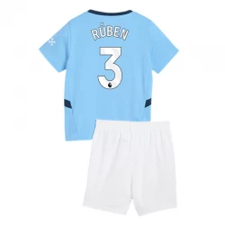 Dětské Fotbalové Dresy Manchester City Ruben #3 2024-25 Domácí Dres Komplet