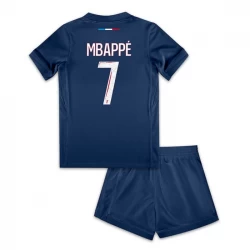Dětské Fotbalové Dresy Paris Saint-Germain PSG Kylian Mbappé #7 2024-25 Domácí Dres Komplet