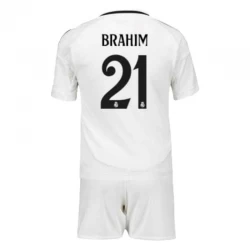 Dětské Fotbalové Dresy Real Madrid Brahim #21 2024-25 Domácí Dres Komplet