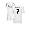 Dětské Fotbalové Dresy Real Madrid Cristiano Ronaldo #7 2024-25 Domácí Dres Komplet
