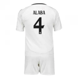 Dětské Fotbalové Dresy Real Madrid David Alaba #4 2024-25 Domácí Dres Komplet