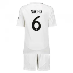 Dětské Fotbalové Dresy Real Madrid Nacho #6 2024-25 Domácí Dres Komplet