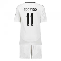 Dětské Fotbalové Dresy Real Madrid Rodrygo #11 2024-25 Domácí Dres Komplet