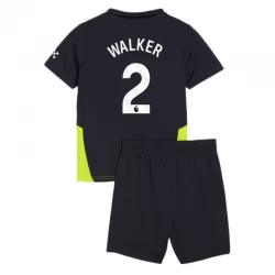 Dětské Kyle Walker #2 Fotbalové Dresy Manchester City 2024-25 Venkovní Dres Komplet