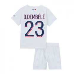Dětské Ousmane Dembélé #23 Fotbalové Dresy Paris Saint-Germain PSG 2023-24 Venkovní Dres Komplet