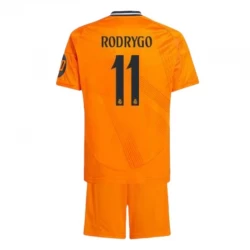 Dětské Rodrygo #11 Fotbalové Dresy Real Madrid 2024-25 HP Venkovní Dres Komplet