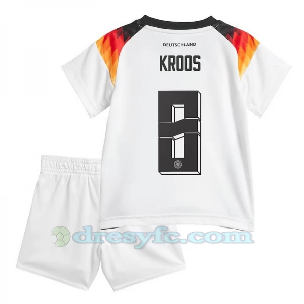 Dětské Toni Kroos #8 Fotbalové Dresy Německo Mistrovství Evropy 2024 Domácí Dres Komplet