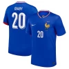 Diaby #20 Fotbalové Dresy Francie Mistrovství Evropy 2024 Domácí Dres Mužské