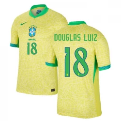 Douglas Luiz #18 Fotbalové Dresy Brazílie Copa America 2024 Domácí Dres Mužské