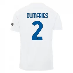 Dumfries #2 Fotbalové Dresy Inter Mediolan 2023-24 Venkovní Dres Mužské