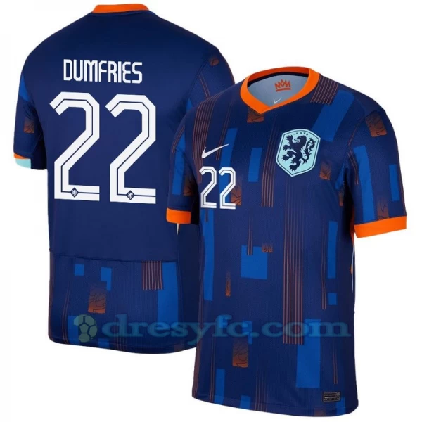 Dumfries #22 Fotbalové Dresy Holandsko Mistrovství Evropy 2024 Venkovní Dres Mužské