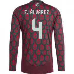 E. Alvarez #4 Fotbalové Dresy Mexiko Copa America 2024 Domácí Dres Mužské Dlouhý Rukáv