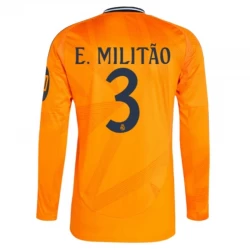 E.Militao #3 Fotbalové Dresy Real Madrid 2024-25 HP Venkovní Dres Mužské Dlouhý Rukáv