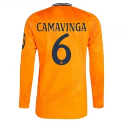 Eduardo Camavinga #6 Fotbalové Dresy Real Madrid 2024-25 HP Venkovní Dres Mužské Dlouhý Rukáv