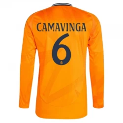 Eduardo Camavinga #6 Fotbalové Dresy Real Madrid 2024-25 Venkovní Dres Mužské Dlouhý Rukáv