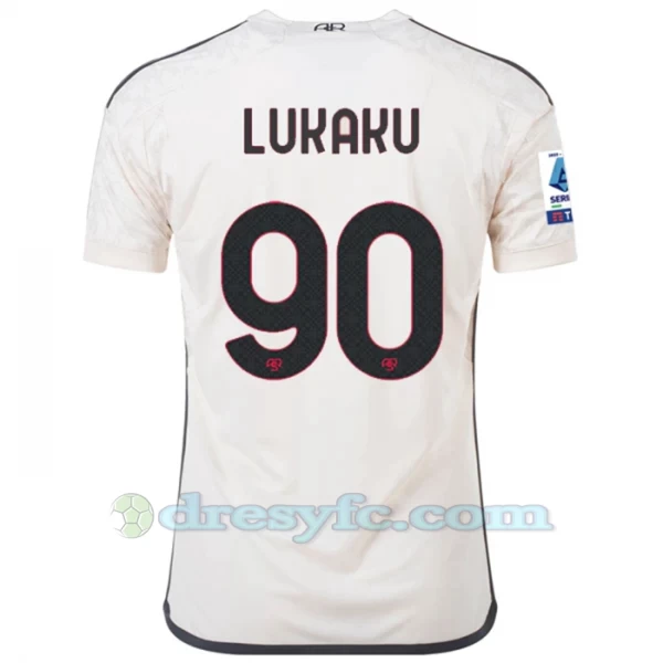 El Lukaku #90 Fotbalové Dresy AS Roma 2023-24 Venkovní Dres Mužské