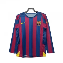 FC Barcelona Champions League Finale Retro Dres 2005-06 Domácí Mužské Dlouhý Rukáv