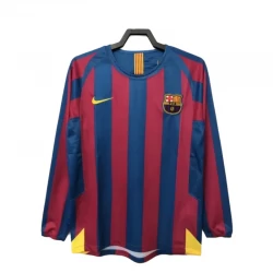 FC Barcelona Retro Dres 2005-06 Domácí Mužské Dlouhý Rukáv