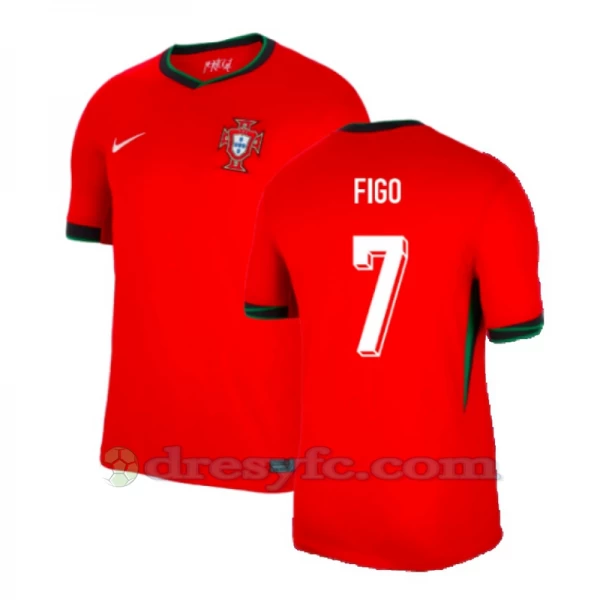 Figo #7 Fotbalové Dresy Portugalsko Mistrovství Evropy 2024 Domácí Dres Mužské