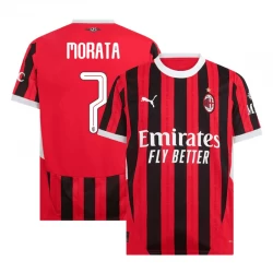 Fotbalové Dresy AC Milan Alvaro Morata #7 2024-25 UCL Domácí Dres Mužské