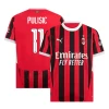 Fotbalové Dresy AC Milan Christian Pulisic #11 2024-25 UCL Domácí Dres Mužské