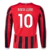 Fotbalové Dresy AC Milan Rafa Leao #10 2024-25 Domácí Dres Mužské Dlouhý Rukáv