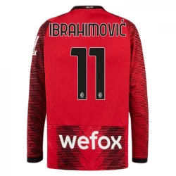 Fotbalové Dresy AC Milan Zlatan Ibrahimović #11 2023-24 Domácí Dres Mužské Dlouhý Rukáv