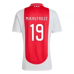 Fotbalové Dresy AFC Ajax Amsterdam Georges Mikautadze #19 2024-25 Domácí Dres Mužské