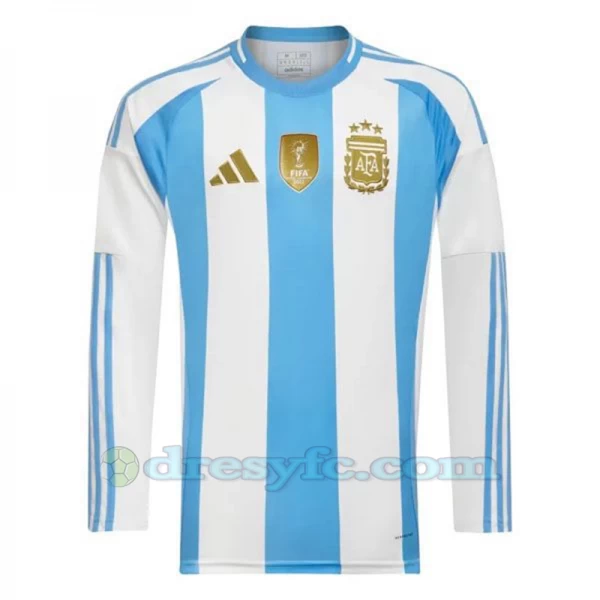 Fotbalové Dresy Argentina Copa America 2024 Domácí Dres Mužské Dlouhý Rukáv