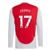 Fotbalové Dresy Arsenal FC Cedric #17 2024-25 Domácí Dres Mužské Dlouhý Rukáv