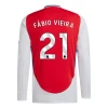 Fotbalové Dresy Arsenal FC Fabio Vieira #21 2024-25 Domácí Dres Mužské Dlouhý Rukáv
