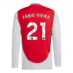 Fotbalové Dresy Arsenal FC Fabio Vieira #21 2024-25 Domácí Dres Mužské Dlouhý Rukáv