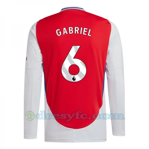 Fotbalové Dresy Arsenal FC Gabriel #6 2024-25 Domácí Dres Mužské Dlouhý Rukáv